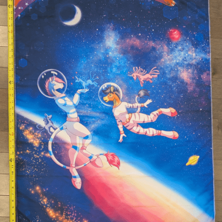 Zoey and Felicia in Space Wall Tapestry